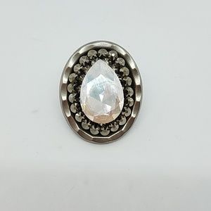 GASOLINE GLAMOUR Jewelry - Rhinestone drop cocktail ring sample GASOLINE GLAMOUR Jewelry - Rhinestone drop cocktail ring sample